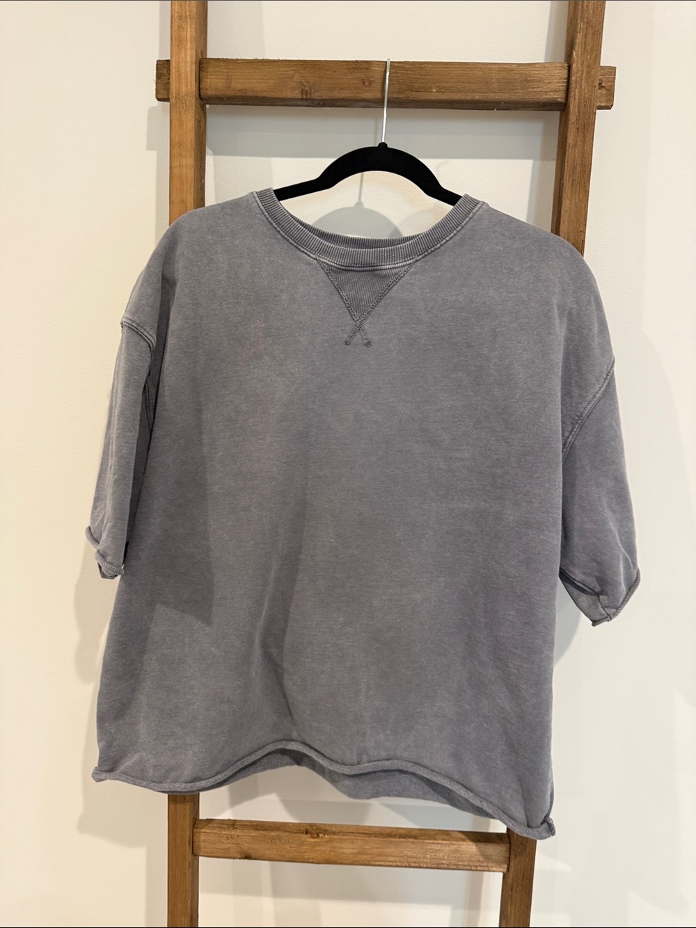 Zara short sleeve sweatshirt